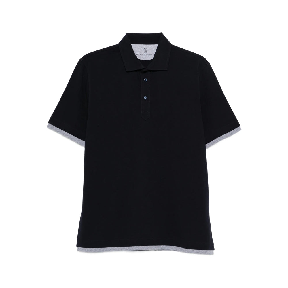 Brunello Cucinelli Blue Polo Shirts Men BRUNELLO CUCINELLI