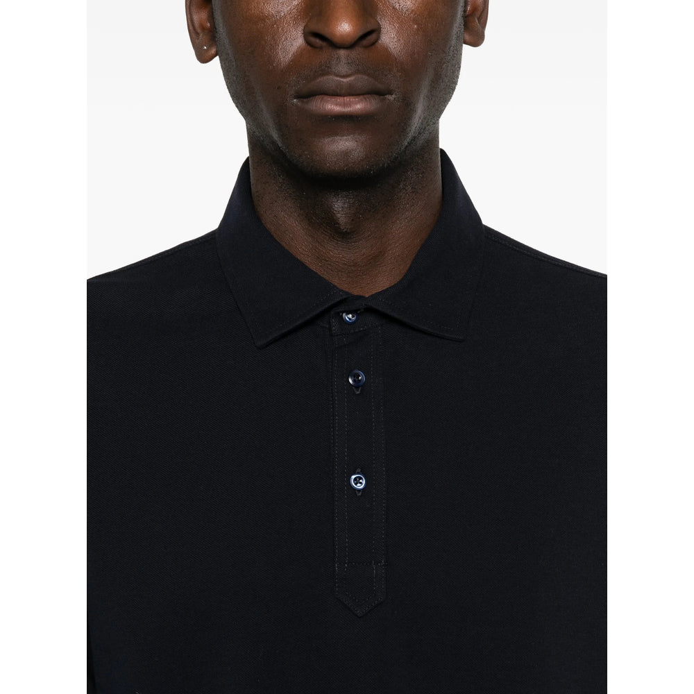 Brunello Cucinelli Blue Polo Shirts Men BRUNELLO CUCINELLI