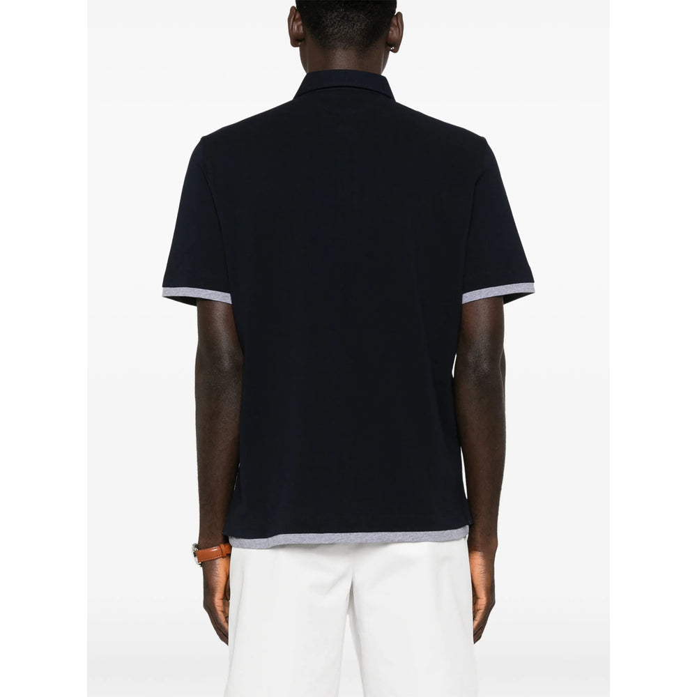Brunello Cucinelli Blue Polo Shirts Men BRUNELLO CUCINELLI