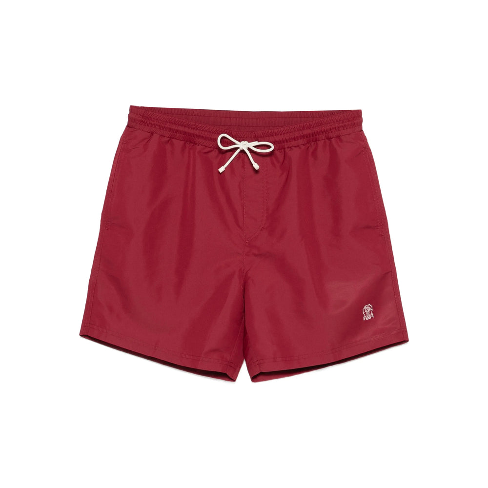 Brunello Cucinelli Red Beachwear - Swim Shorts Men BRUNELLO CUCINELLI