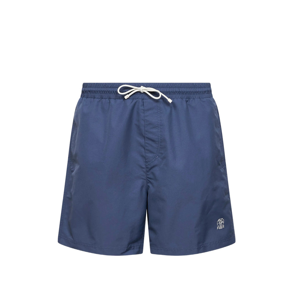 Brunello Cucinelli Blue Beachwear - Swim Shorts Men BRUNELLO CUCINELLI