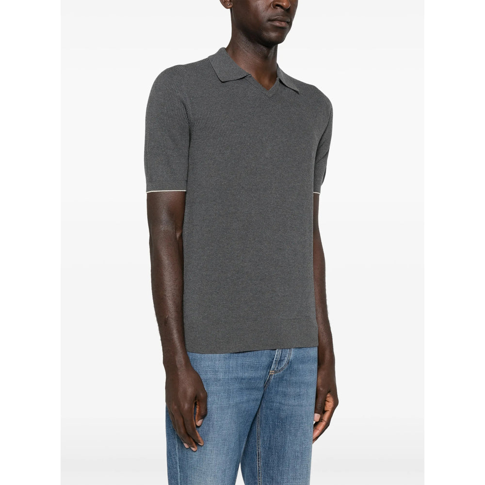 Brunello Cucinelli Grey T-Shirts & Vests - T-Shirts Men BRUNELLO CUCINELLI