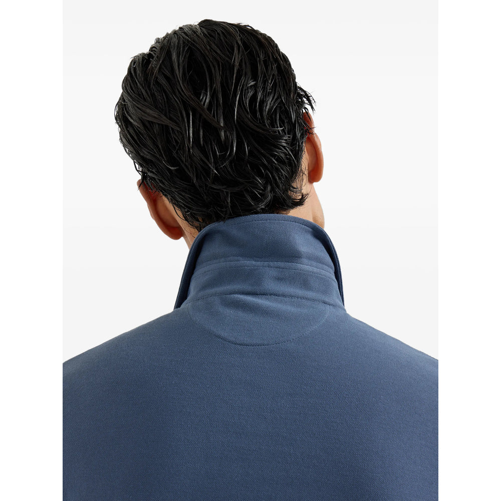 Brunello Cucinelli Blue Polo Shirts Men BRUNELLO CUCINELLI