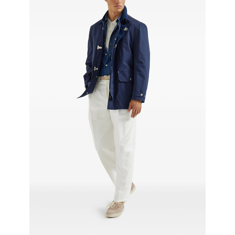 Brunello Cucinelli Blue Shirts Men BRUNELLO CUCINELLI