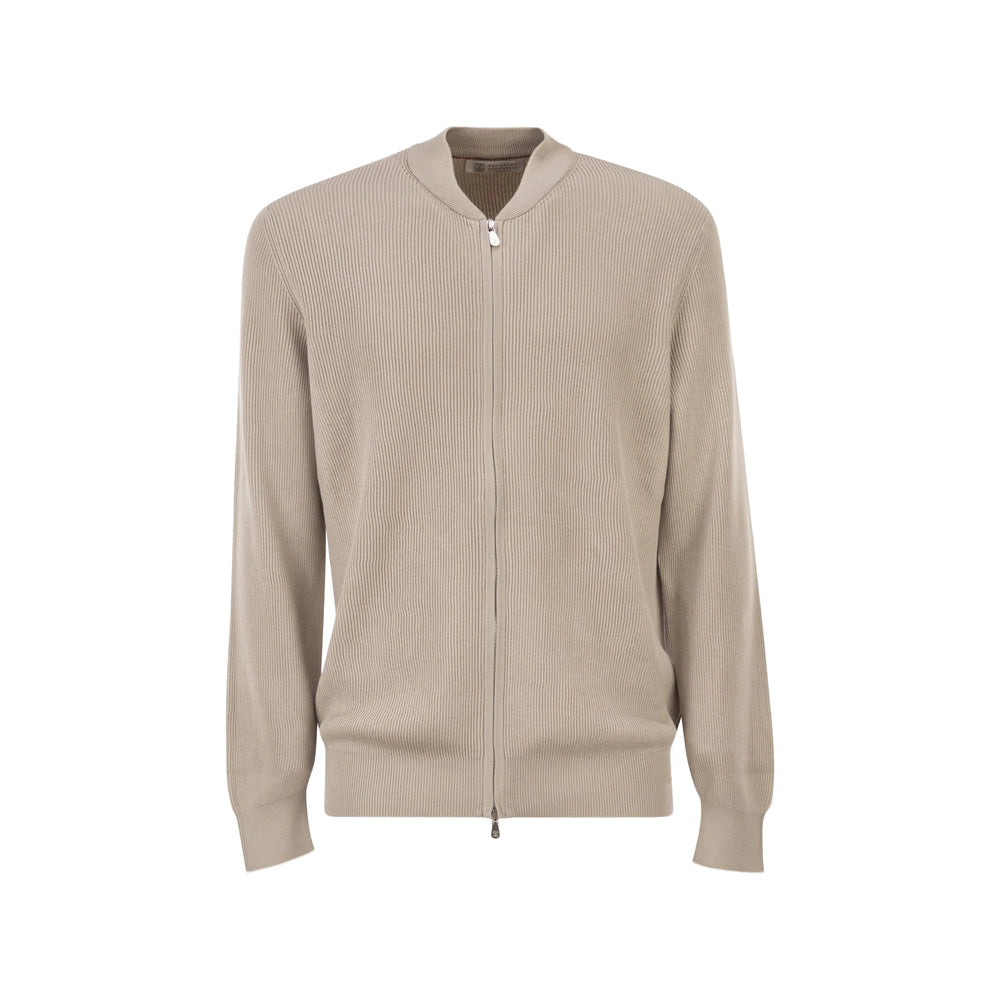 Brunello Cucinelli Neutrals Sweaters & Knitwear - Cardigans Men BRUNELLO CUCINELLI