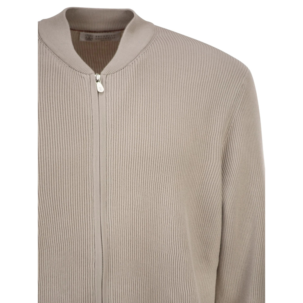 Brunello Cucinelli Neutrals Sweaters & Knitwear - Cardigans Men BRUNELLO CUCINELLI
