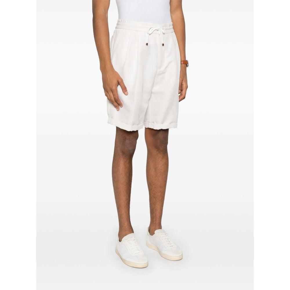 Brunello Cucinelli White Shorts - Chino Shorts Men BRUNELLO CUCINELLI