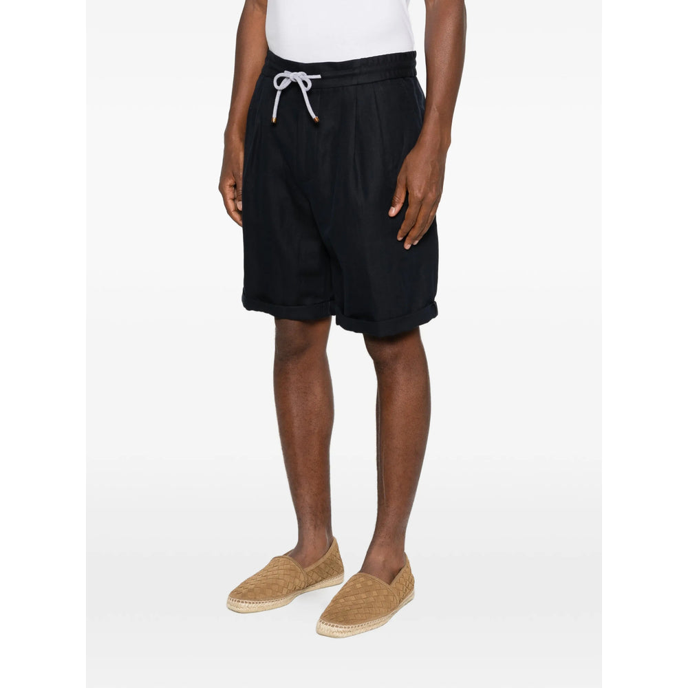 Brunello Cucinelli Blue Shorts - Bermuda Shorts Men BRUNELLO CUCINELLI