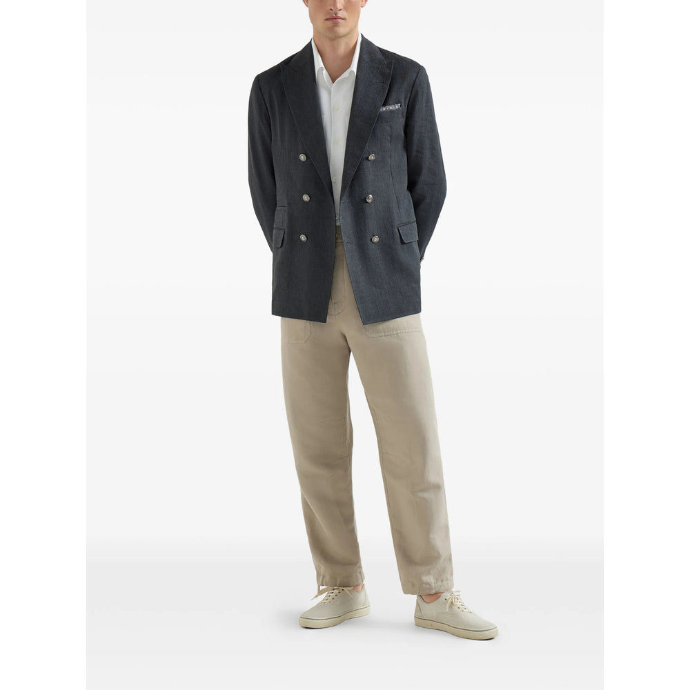 Brunello Cucinelli White Shirts Men BRUNELLO CUCINELLI