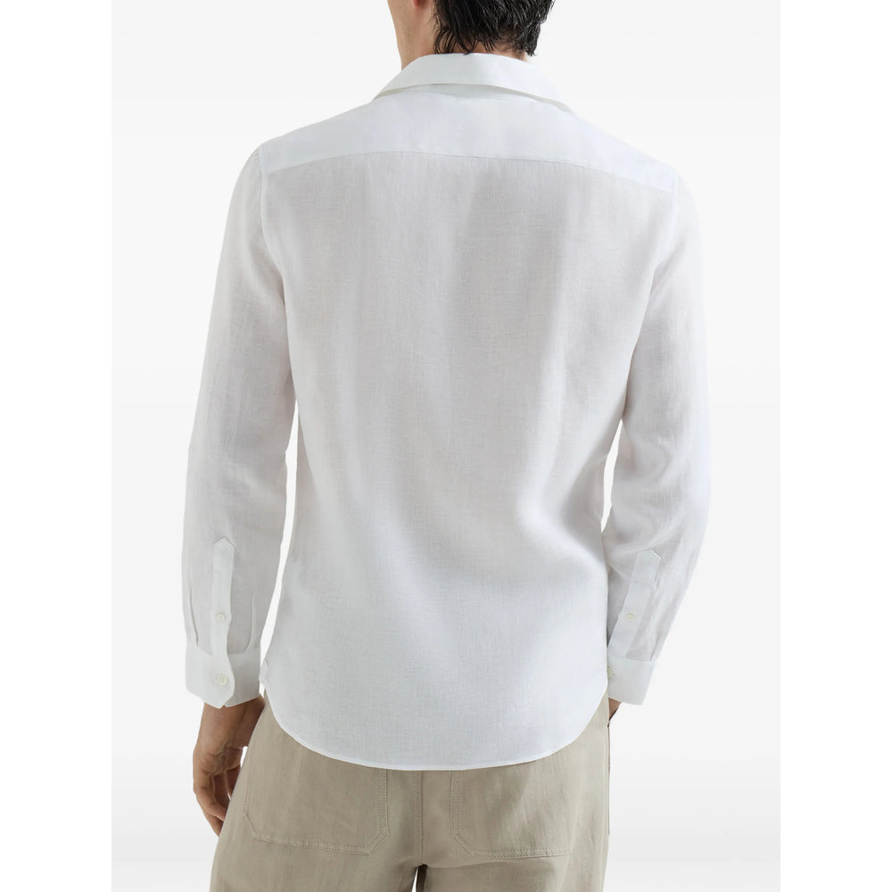Brunello Cucinelli White Shirts Men BRUNELLO CUCINELLI