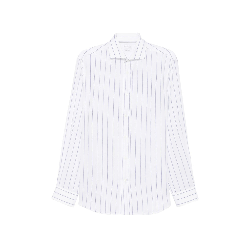 Brunello Cucinelli White Shirts Men BRUNELLO CUCINELLI