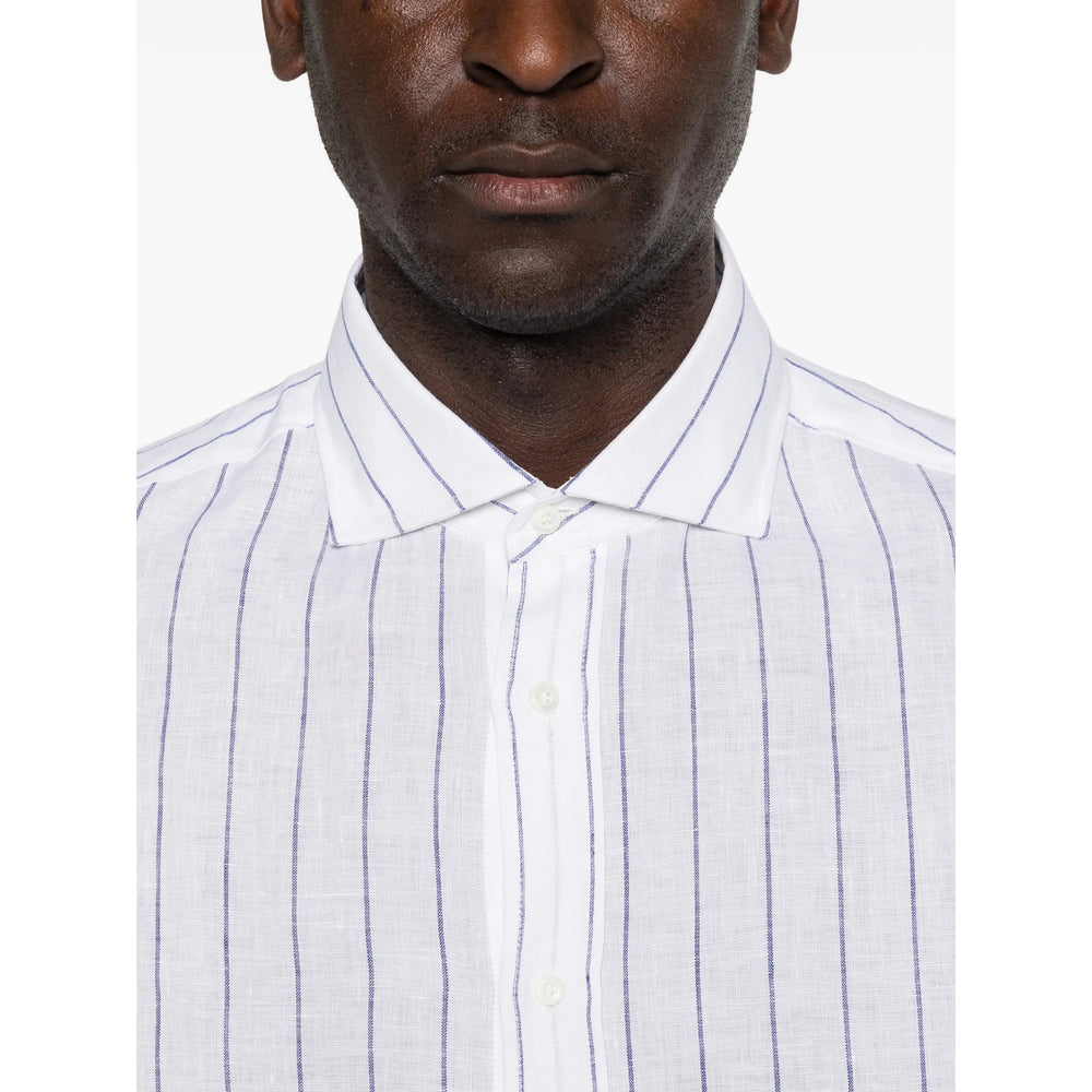 Brunello Cucinelli White Shirts Men BRUNELLO CUCINELLI