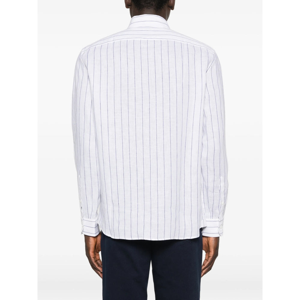 Brunello Cucinelli White Shirts Men BRUNELLO CUCINELLI