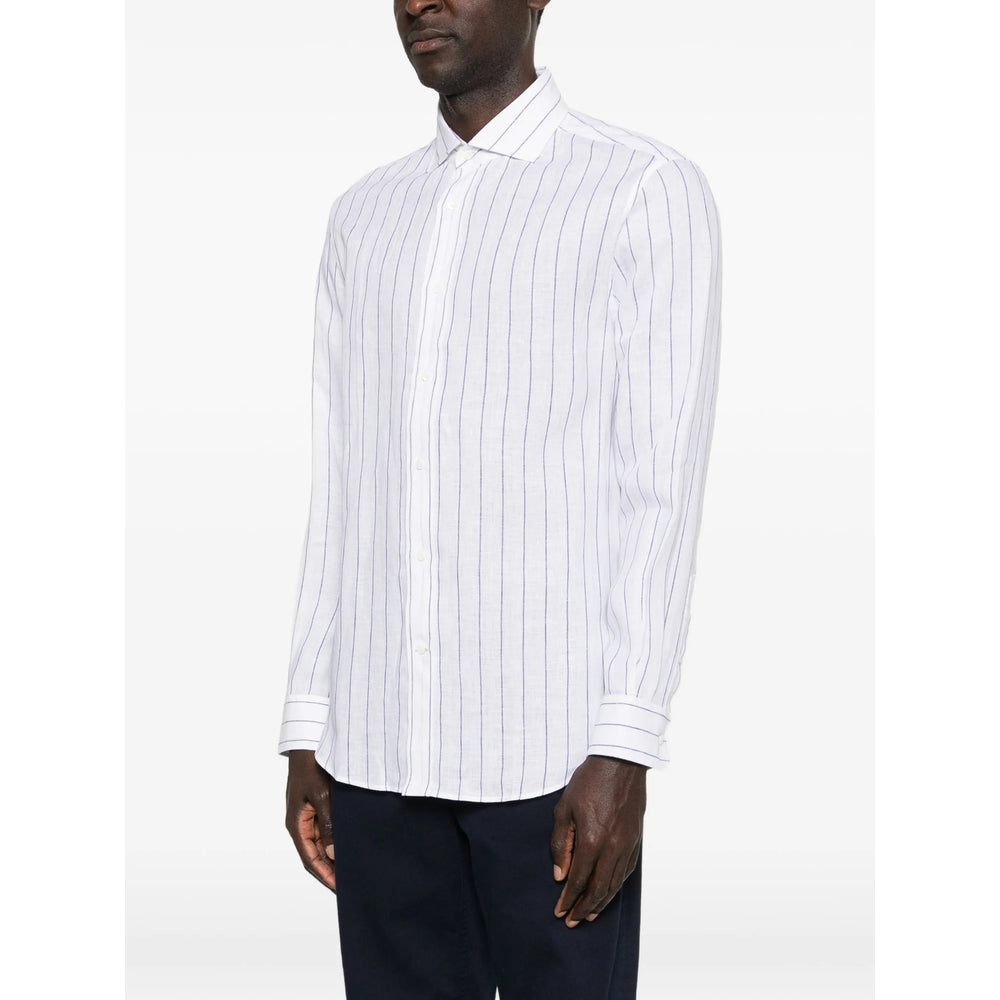 Brunello Cucinelli White Shirts Men BRUNELLO CUCINELLI