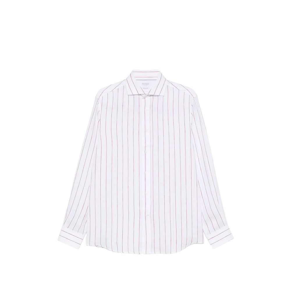 Brunello Cucinelli White Shirts Men BRUNELLO CUCINELLI