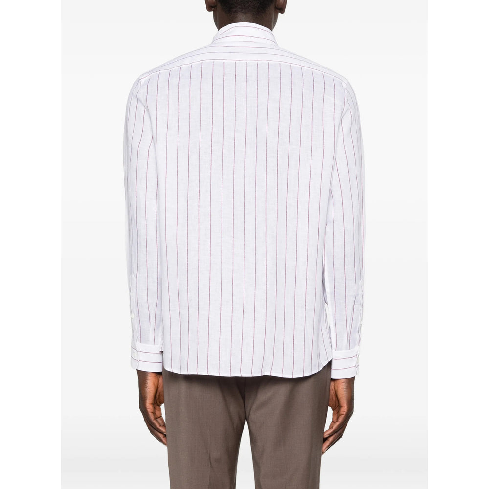 Brunello Cucinelli White Shirts Men BRUNELLO CUCINELLI