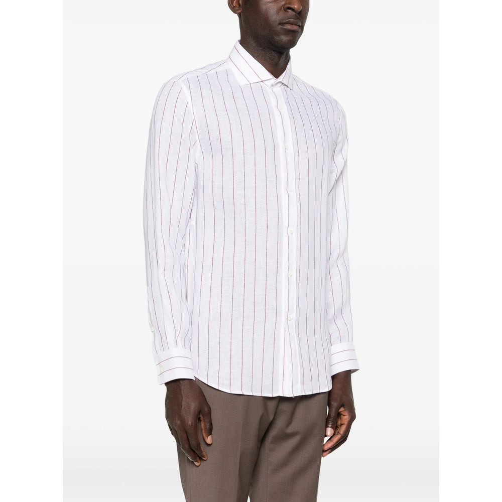 Brunello Cucinelli White Shirts Men BRUNELLO CUCINELLI
