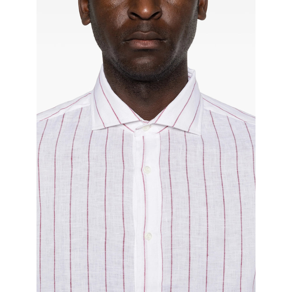 Brunello Cucinelli White Shirts Men BRUNELLO CUCINELLI