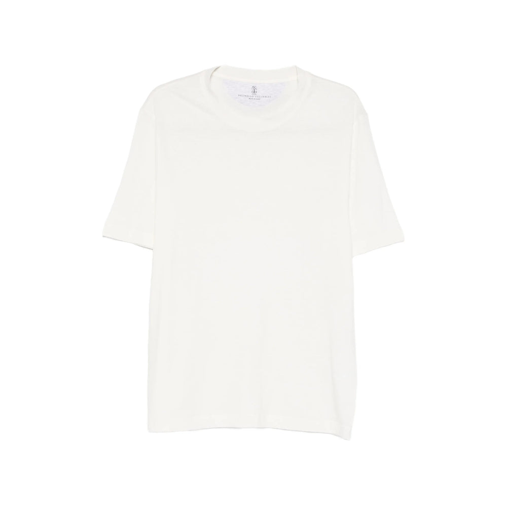 Brunello Cucinelli White T-Shirts & Vests - T-Shirts Men BRUNELLO CUCINELLI