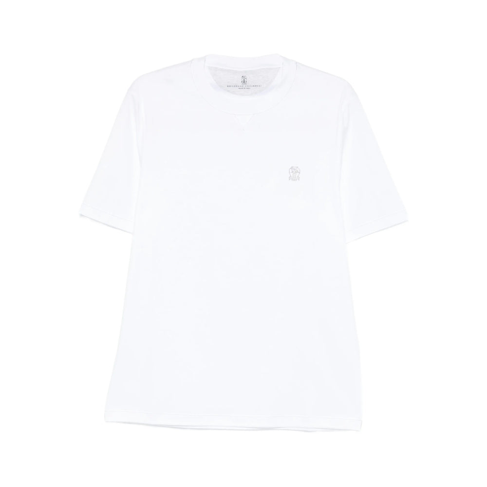 Brunello Cucinelli White T-Shirts & Vests - T-Shirts Men BRUNELLO CUCINELLI