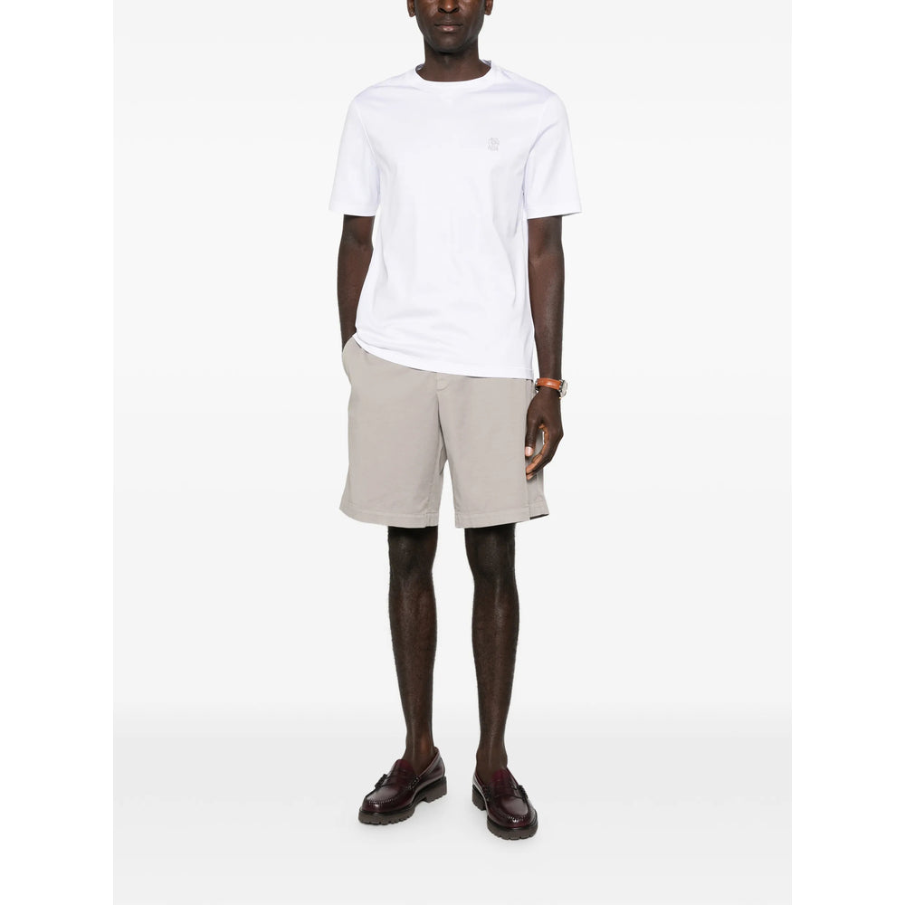 Brunello Cucinelli White T-Shirts & Vests - T-Shirts Men BRUNELLO CUCINELLI