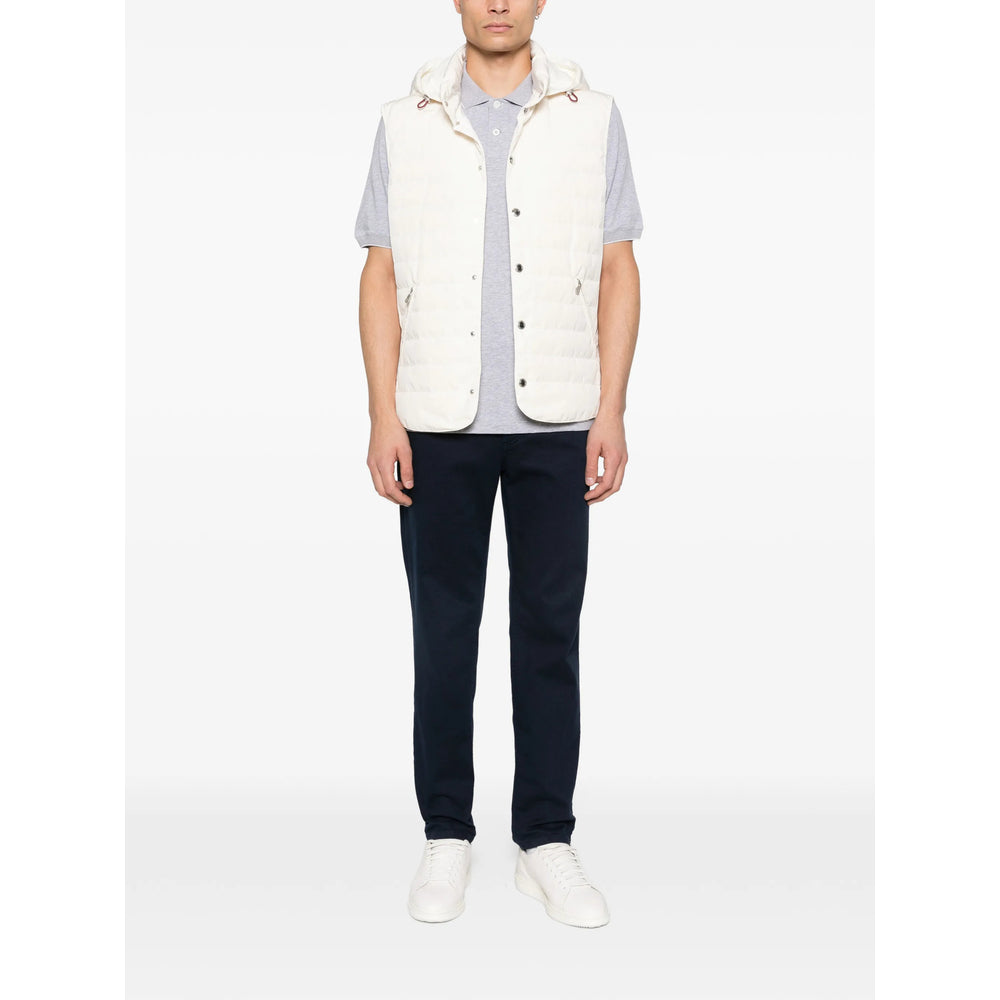 Brunello Cucinelli Grey Polo Shirts Men BRUNELLO CUCINELLI