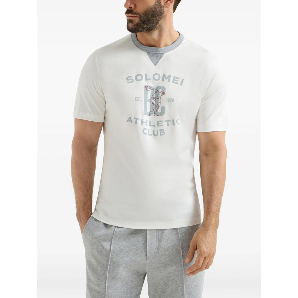 Brunello Cucinelli White T-Shirts & Vests - T-Shirts Men BRUNELLO CUCINELLI