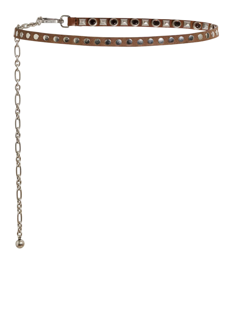 Etro Women Leather Belt With Jewel Studs ETRO