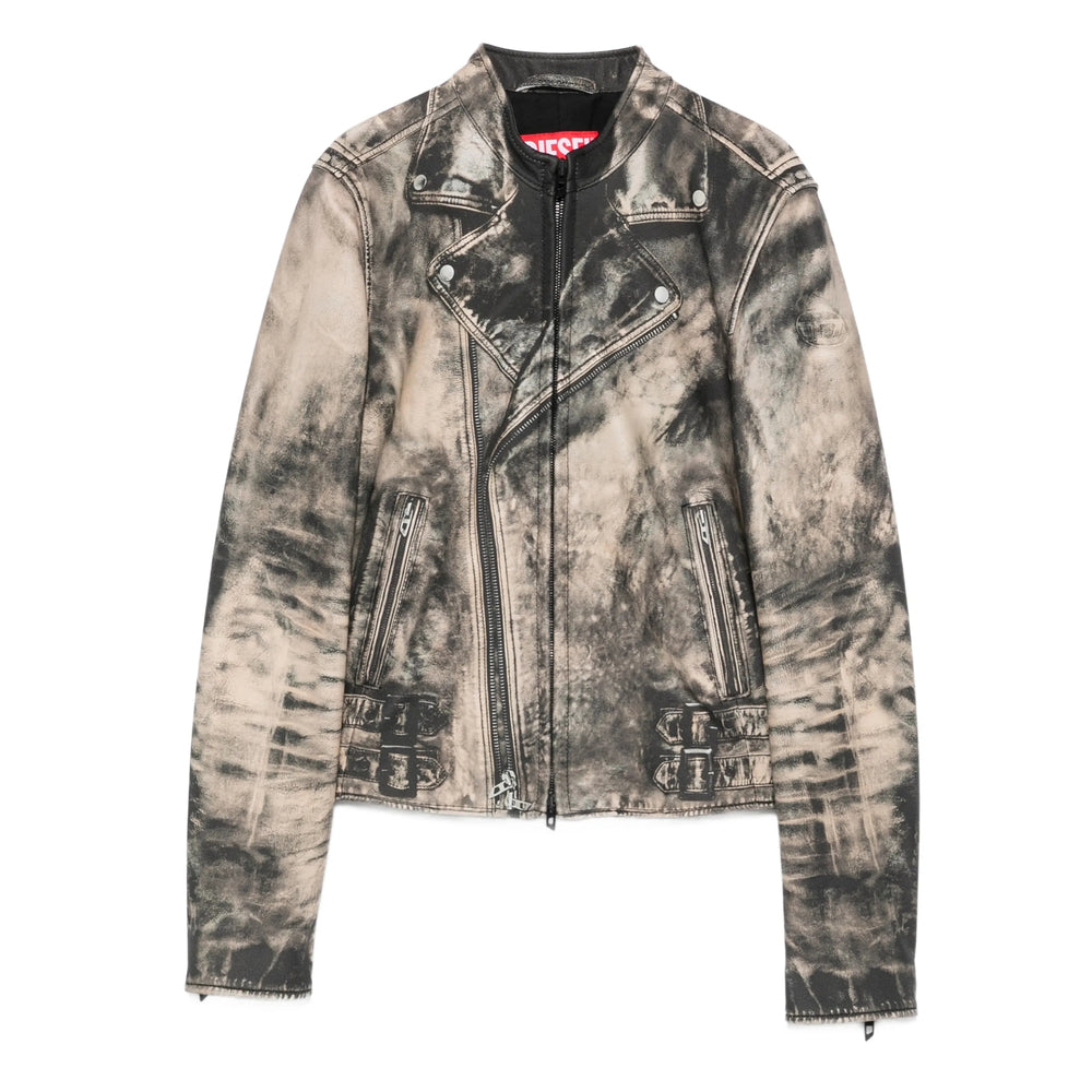 Diesel Neutrals Jackets - Leather Jackets Women DIESEL