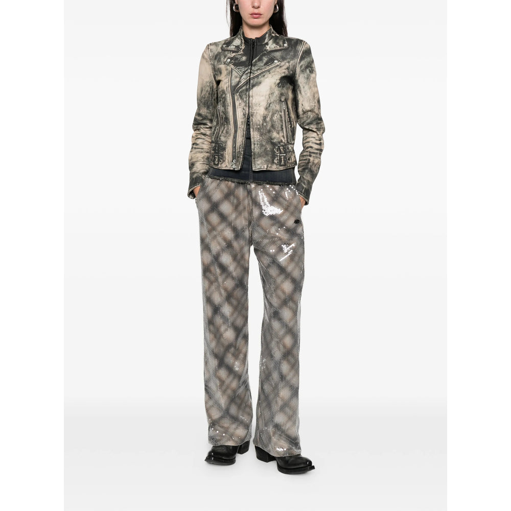 Diesel Neutrals Jackets - Leather Jackets Women DIESEL