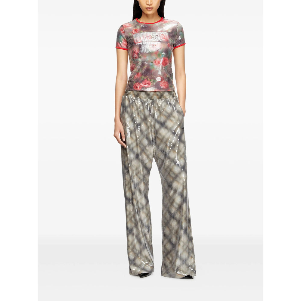 Diesel Brown Tops - T-Shirts & Jerseys Women DIESEL