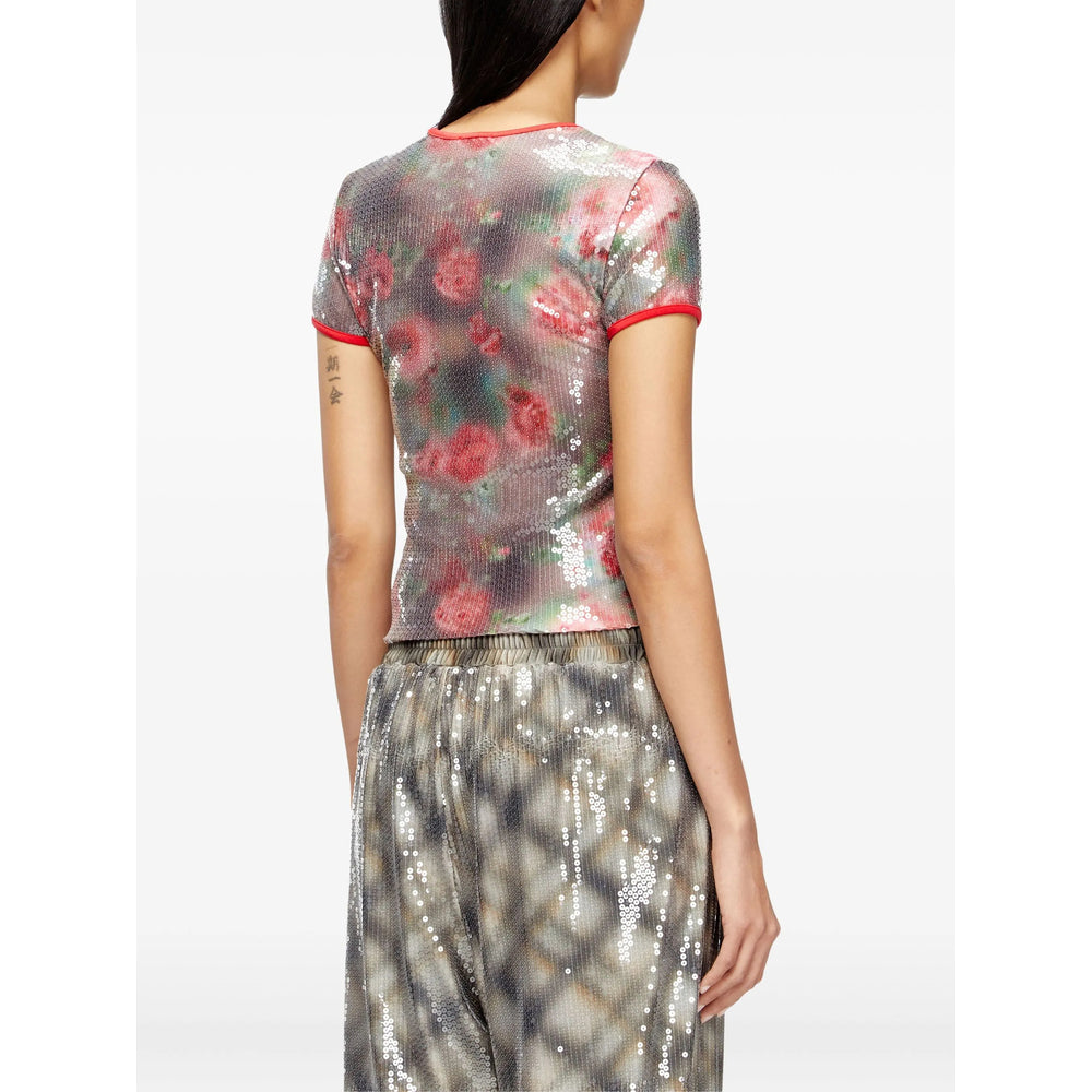 Diesel Brown Tops - T-Shirts & Jerseys Women DIESEL
