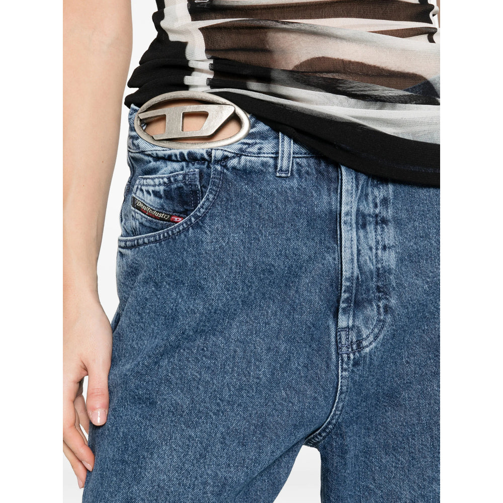 Diesel Blue Denim - Wide-Leg Jeans Women DIESEL