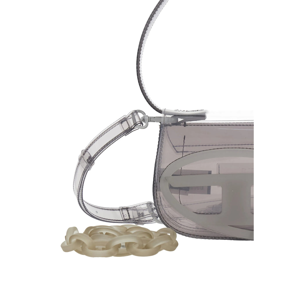 Diesel Grey Shoulder Bags Women DIESEL