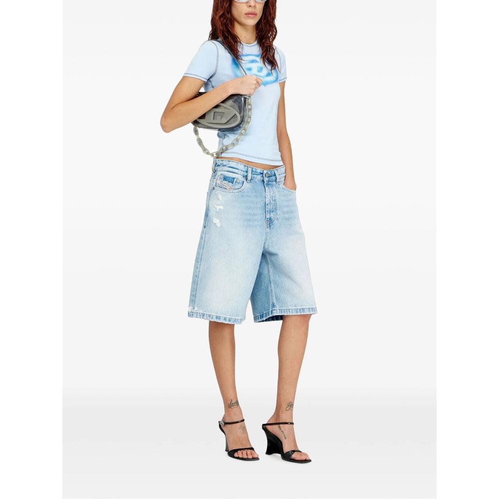 Diesel Grey Shoulder Bags Women DIESEL
