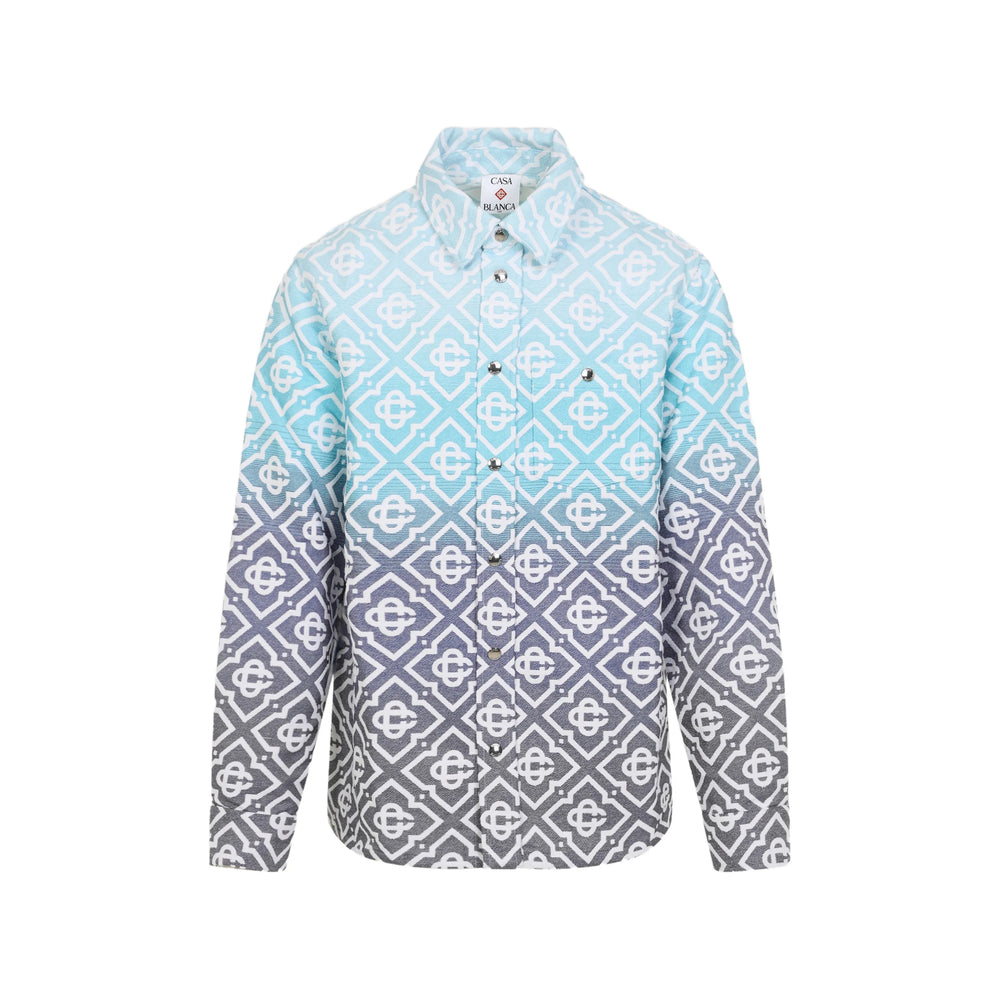 Casablanca Blue Jackets - Shirt Jackets Men CASABLANCA