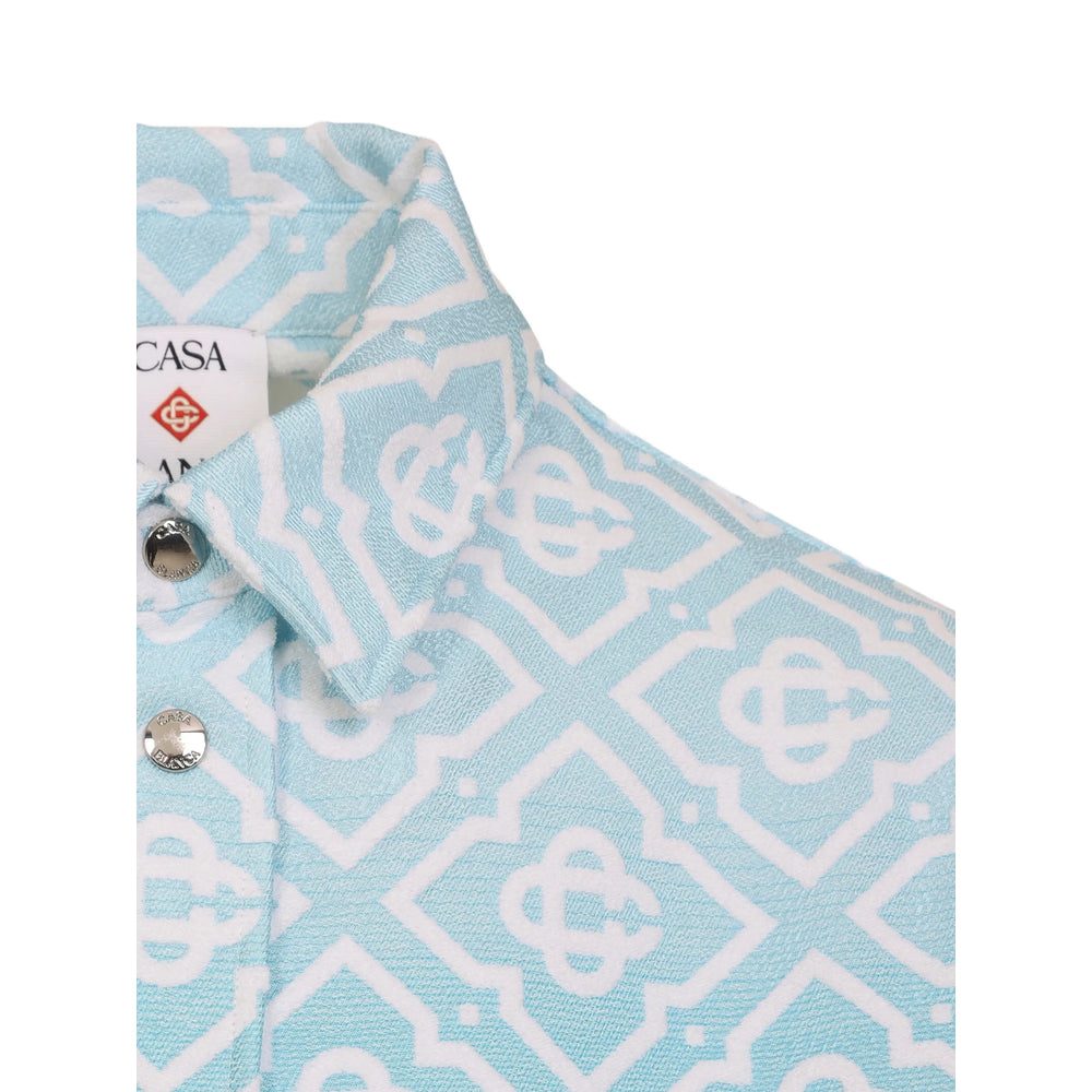 Casablanca Blue Jackets - Shirt Jackets Men CASABLANCA
