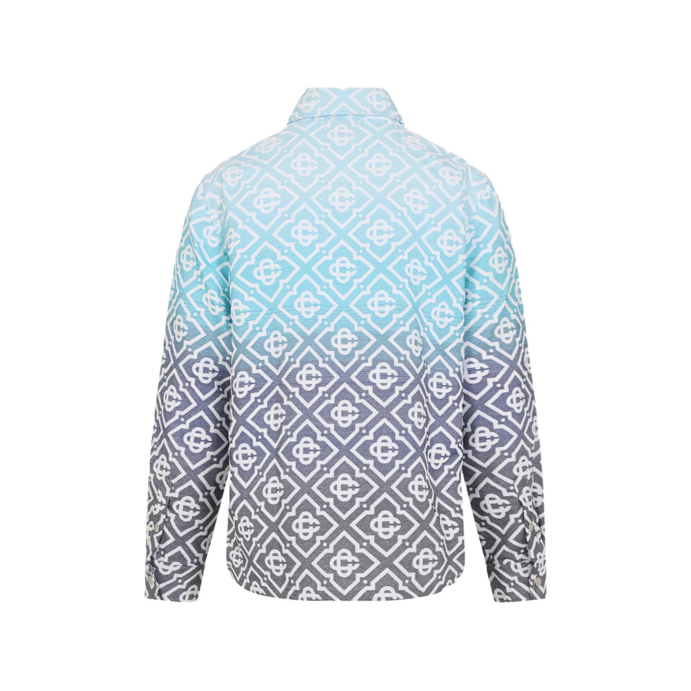 Casablanca Blue Jackets - Shirt Jackets Men CASABLANCA