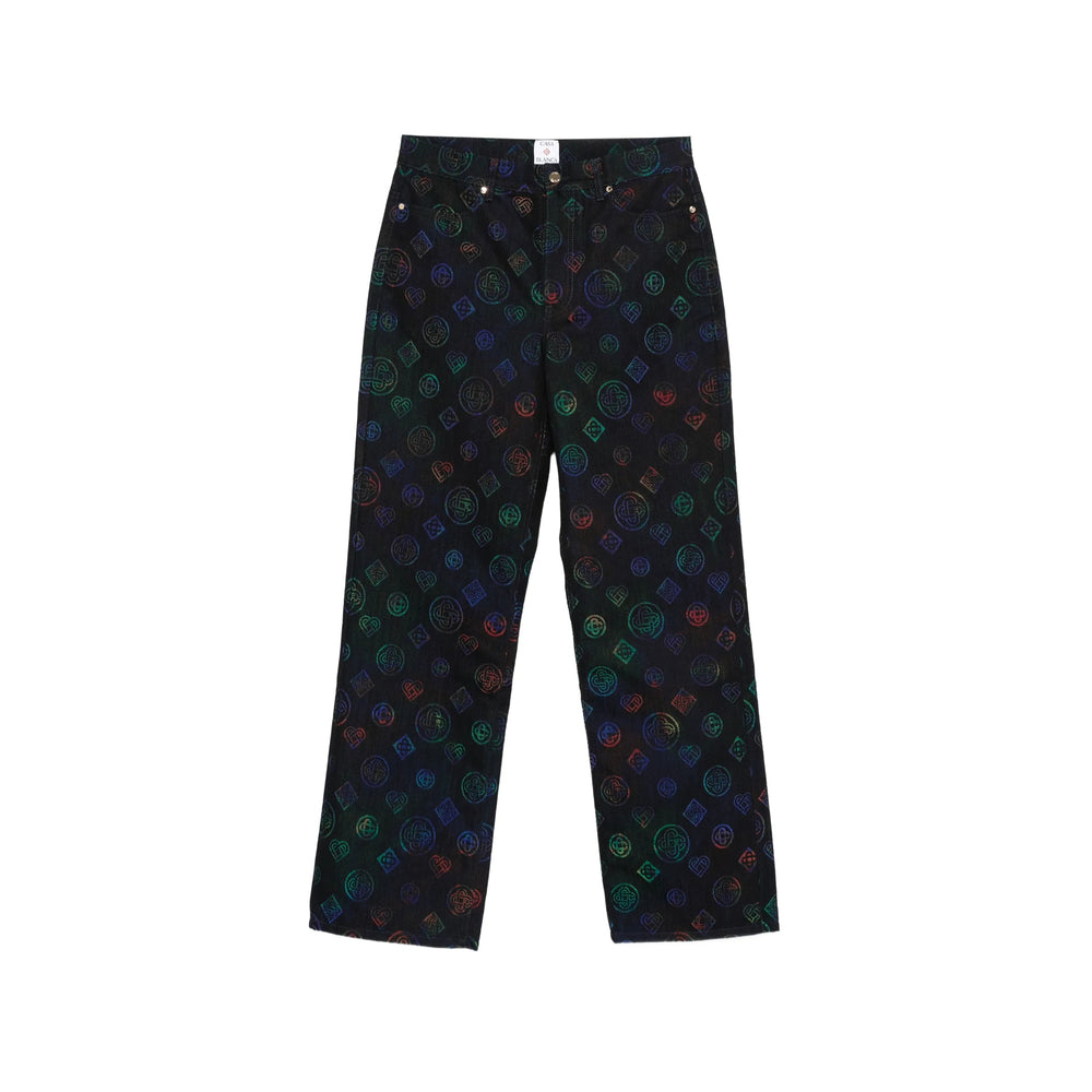 Casablanca Black Denim - Regular & Straight-Leg Jeans Men CASABLANCA