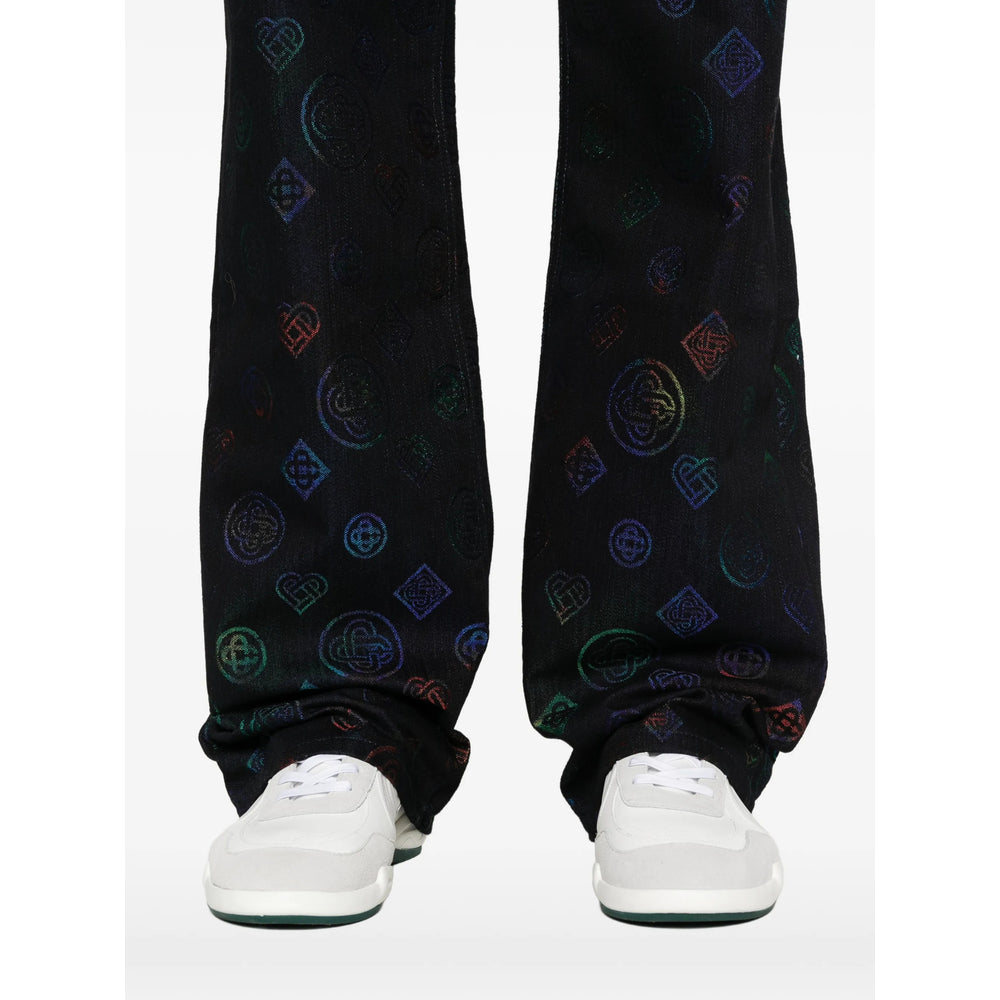 Casablanca Black Denim - Regular & Straight-Leg Jeans Men CASABLANCA