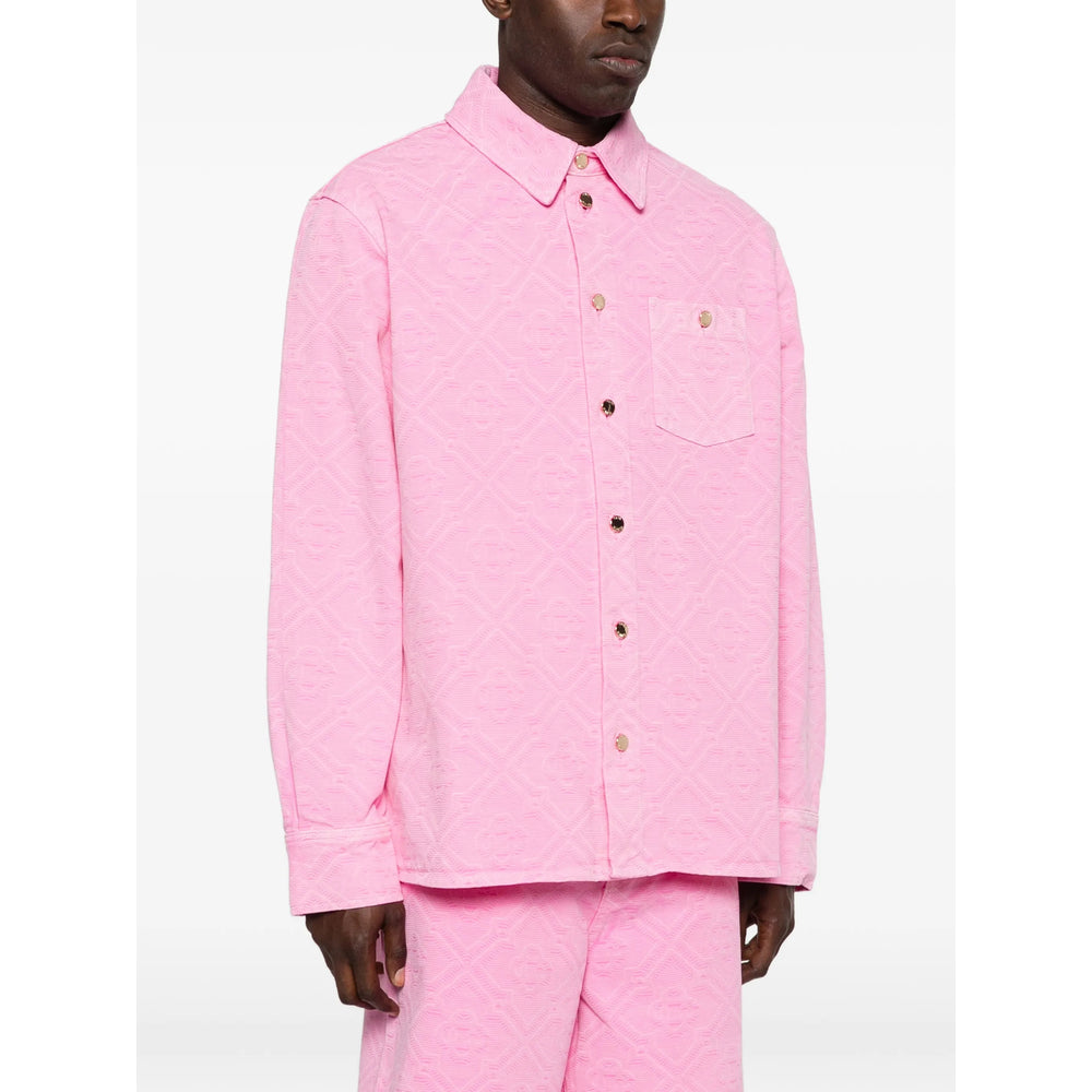 Casablanca Pink Jackets - Denim Jackets Men CASABLANCA