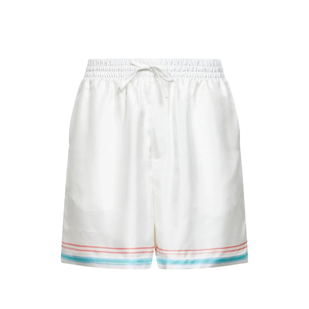 Casablanca White Shorts - Track & Running Shorts Men CASABLANCA