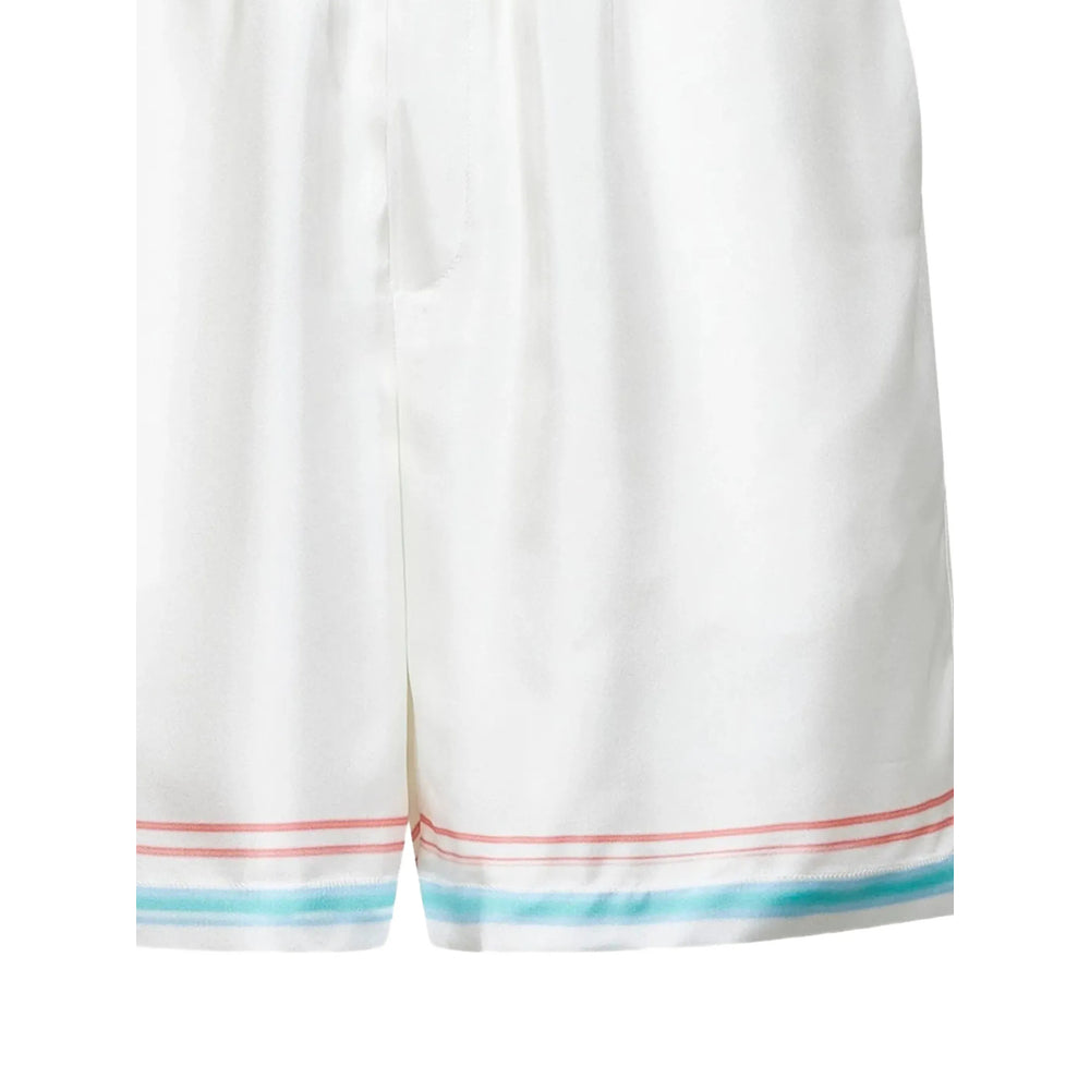 Casablanca White Shorts - Track & Running Shorts Men CASABLANCA