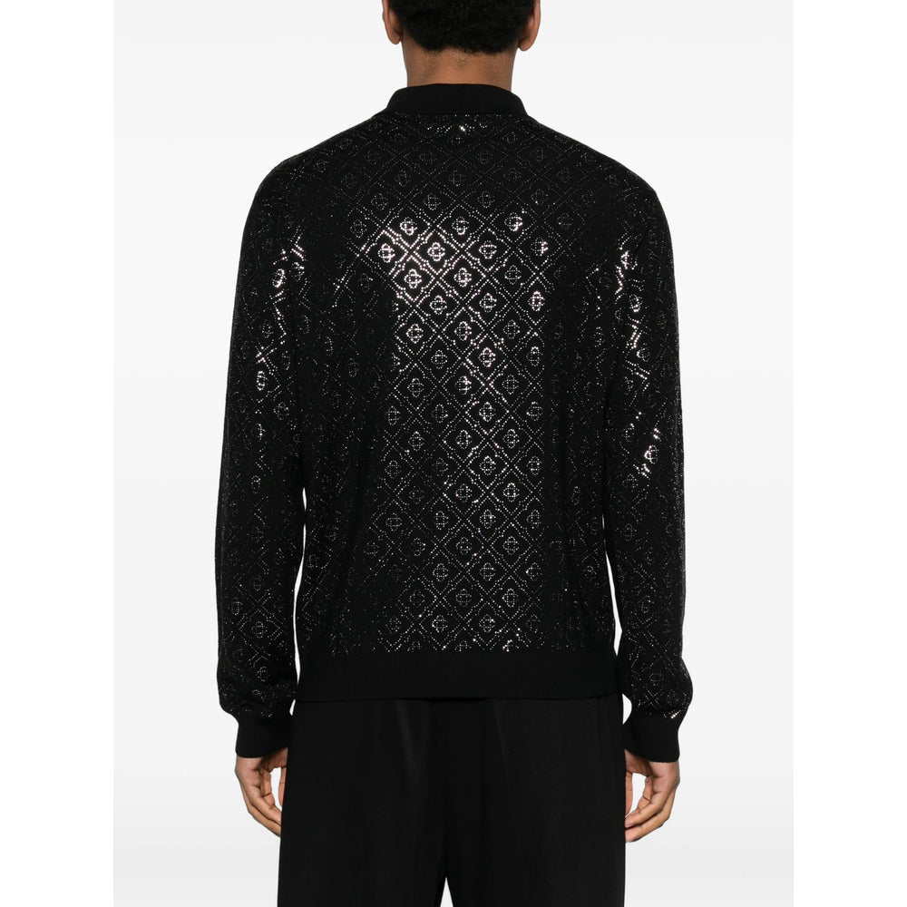 Casablanca Black Polo Shirts Men CASABLANCA