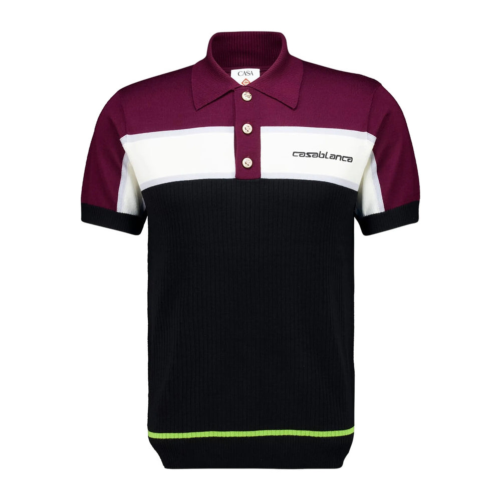 Casablanca Black Polo Shirts Men CASABLANCA