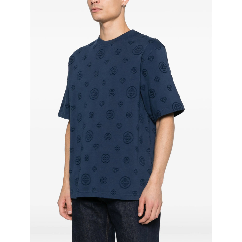Casablanca Blue T-Shirts & Vests - T-Shirts Men CASABLANCA