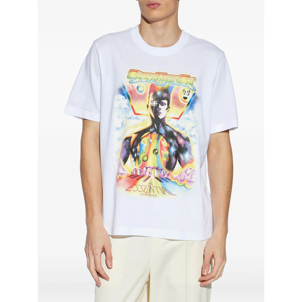 Casablanca White T-Shirts & Vests - T-Shirts Men CASABLANCA