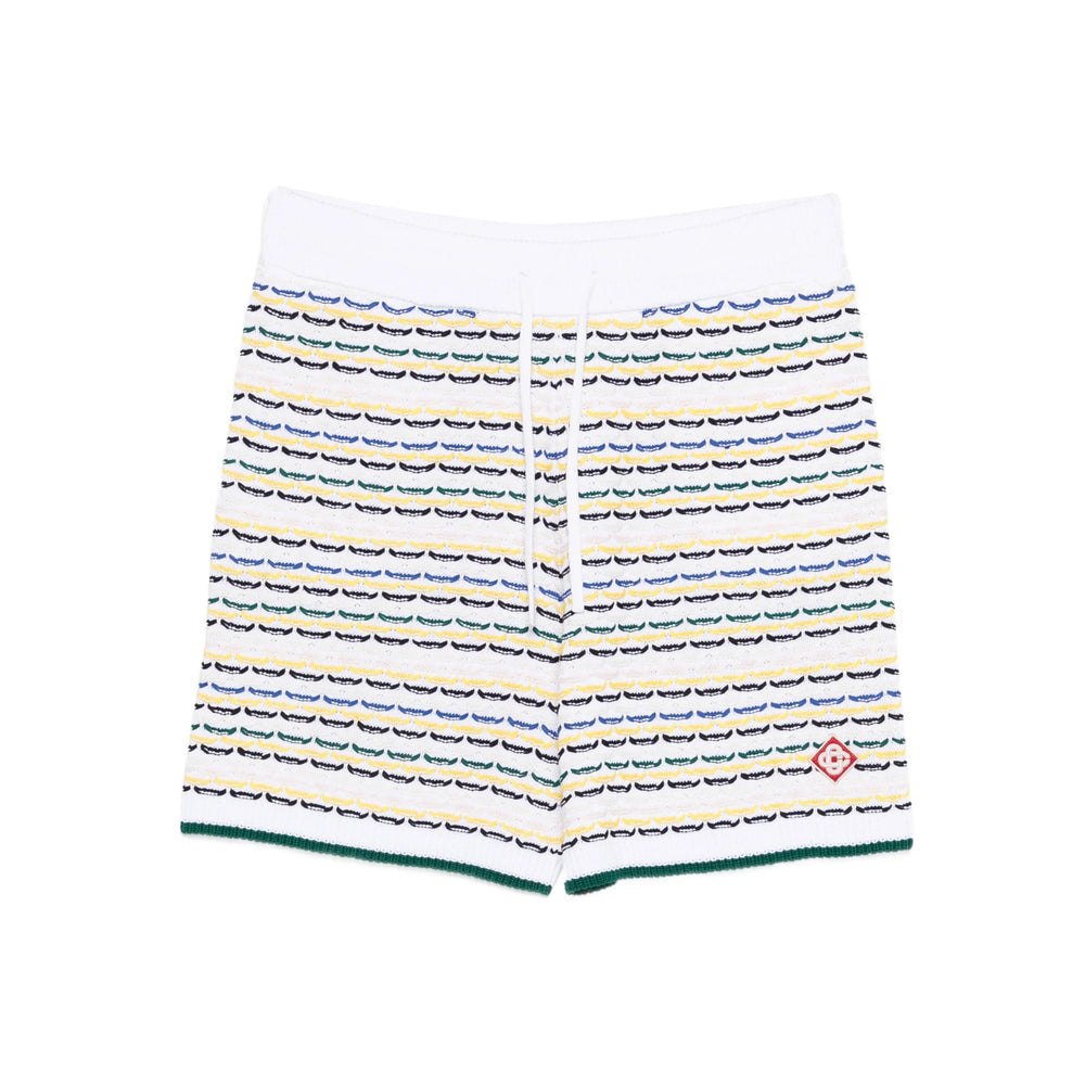 Casablanca White Shorts - Bermuda Shorts Men CASABLANCA