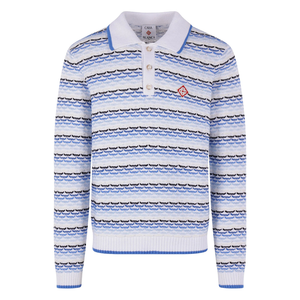 Casablanca White Polo Shirts Men CASABLANCA