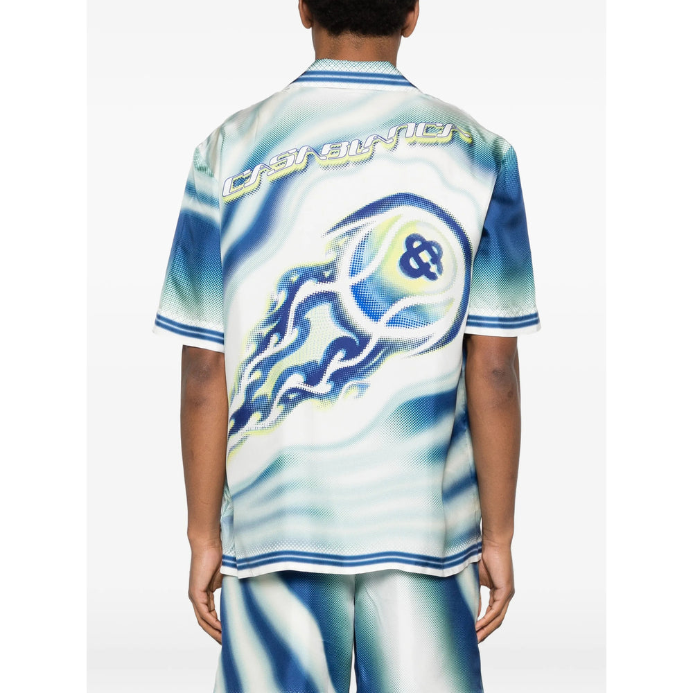 Casablanca Blue Shirts Men CASABLANCA